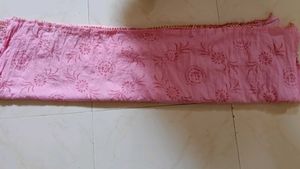 Pink Floral Dupatta