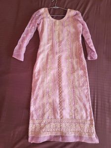 Customised Crushed Silk Suit Set Lavender💜
