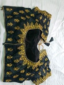 Black Embroidered Blouse