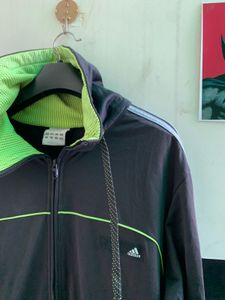 Adidas Black & Green Jacket
