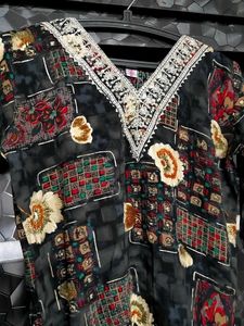 Floral Print Kurta
