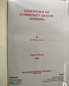 Community Health Nursing Textbook For Nurses