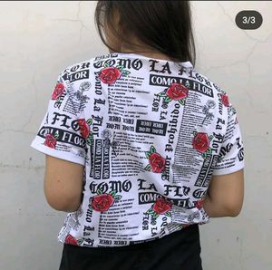 Roses And Newspaper Tshirt