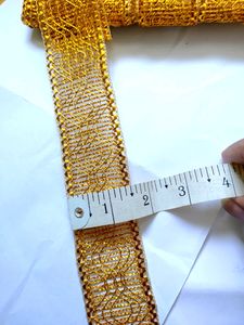 Golden Colour Sarees Lace