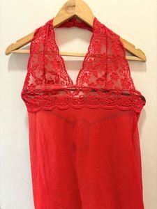 Beautiful Halter Lace Trim Top