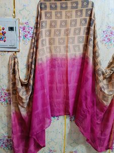 🇳🇿💫🎀Elegant Beige &amp; Pink dupata