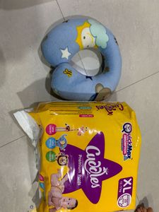 Xl Size Diapers And Baby Neck Supporter