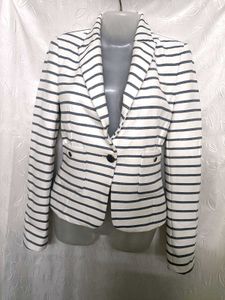 Zara Y2K Striped Blazer 💙 🤍