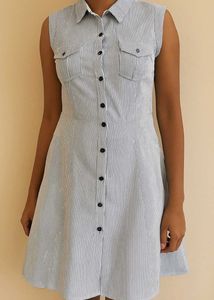Striped Shirt Dress