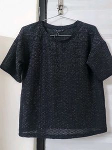 Textured Black Top