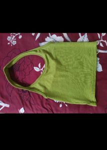 Olive Green Halter Neck Top