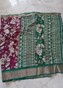 Floral Print Saree