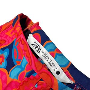 Patterned Mini Skirt Set