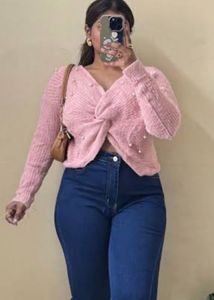 Combo- Forever 21 Pink Cardigan And Beige Pullover