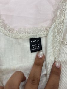 Lace Trim Tank Top