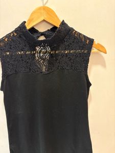 Elegant Black Lace Top