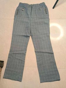 Grey Straight Fit Pant