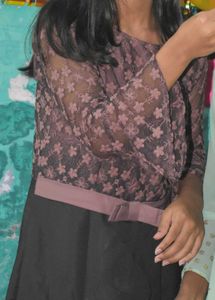 Elegant Lace Top Dress
