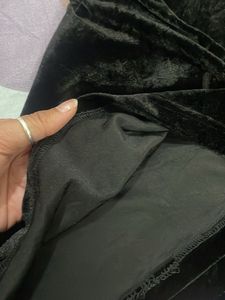 Elegant Black Velvet Top