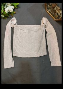 Shimmery Long Sleeve Top🌸