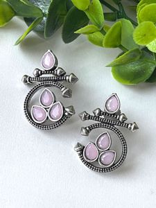 Pink Stone Earring