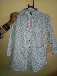 Floral Print Button-Down Shirt