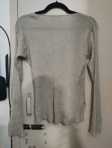 Ribbed Knit Long Sleeve Top