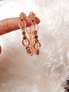 Trendy Rose Gold Bangles