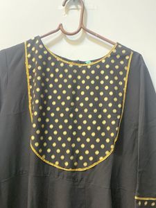 Black Anarkali With Dupatta