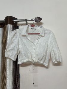 Eyelet Crop Top - Stylish &amp; Fresh