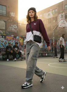 ✨Victoria’s Secret PINK colorblock sweatshirt