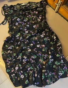 Floral Ruffle Mini Dress