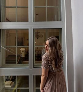 Blush Sequin Maxi Dress
