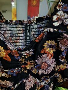 Floral Print Crop Top