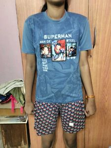 Blue &amp; Yellow Mustard Boys T Shirt