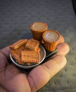 Parle G and Tea Fridge Magnet