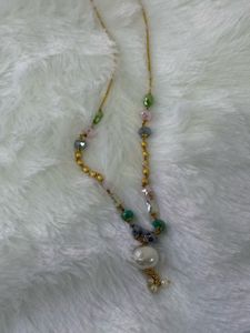 Beaded Pearl Necklace