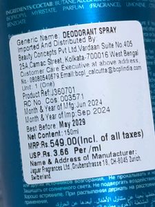 Jaguar For Men Ultimate Power Body Spray