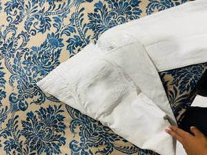 Zara White Denim Jeans