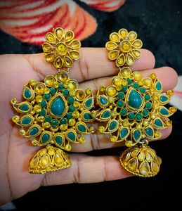 Green Colour Bridal Jewellery Set