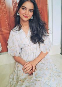White floral frock !