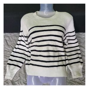 Striped Knit Sweater
