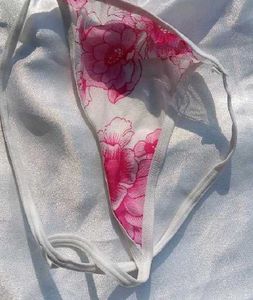 Floral Print Thong