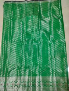 Vibrant Purple Green Saree