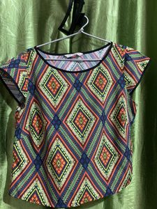 Green Crop Korean Style Top