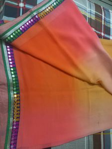 Preloved Saree With Awesome  Blouse