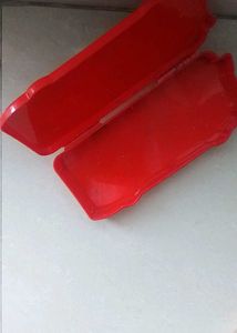 Red Pencil Box with Free Princess Pouch 👝