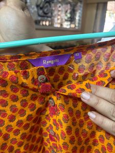 Paper Silk Asymetrical Kurta Set