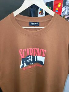 CROWN SCARFACE UNISEX OVERSIZE TEE 😎❤️‍🔥