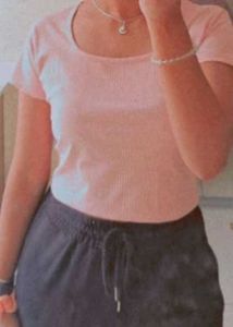 Peachy Pink Crop Top